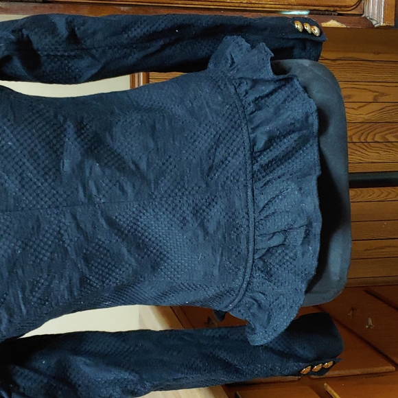 Juicy Couture y2k Vintage Textured Ruffled Bottom Suit Jacket S - Picture 7 of 14